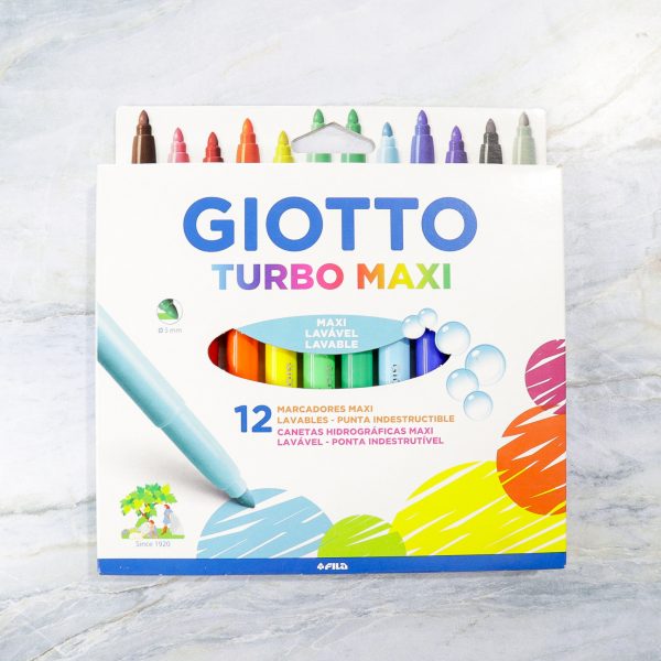Marcadores Turbo Maxi 12 colores - GIOTTO