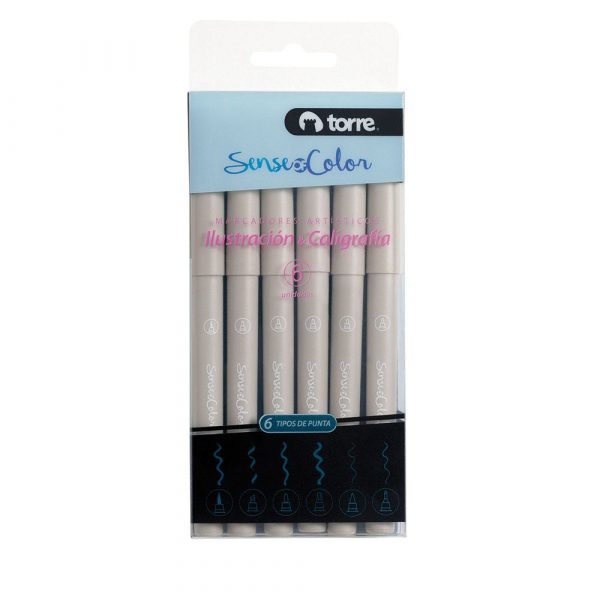 Set Marcadores Artisticos 6u Torre.