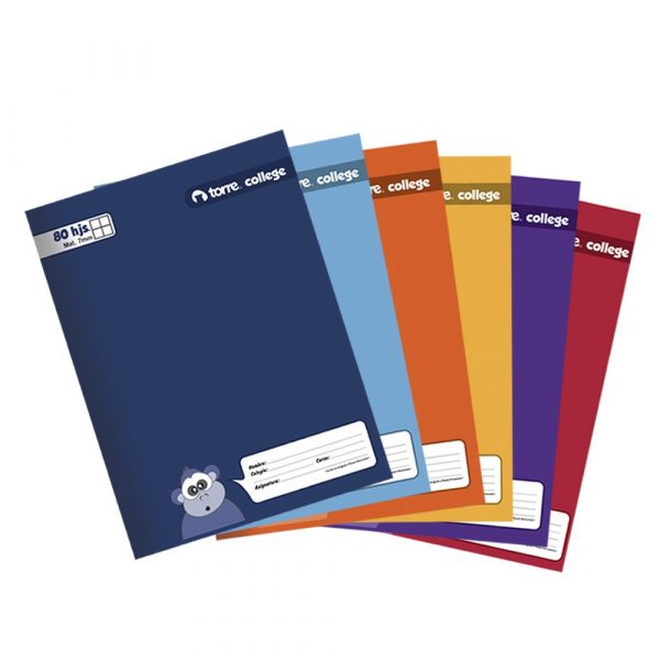 Cuaderno College Mat7mm 80 hjs Torre.